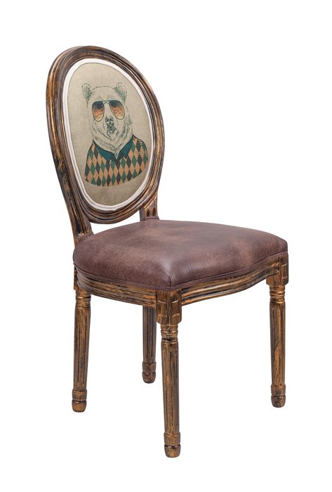 Стул Volker brown бежево-коричневого цвета - купить Обеденные стулья по цене 22950.0
