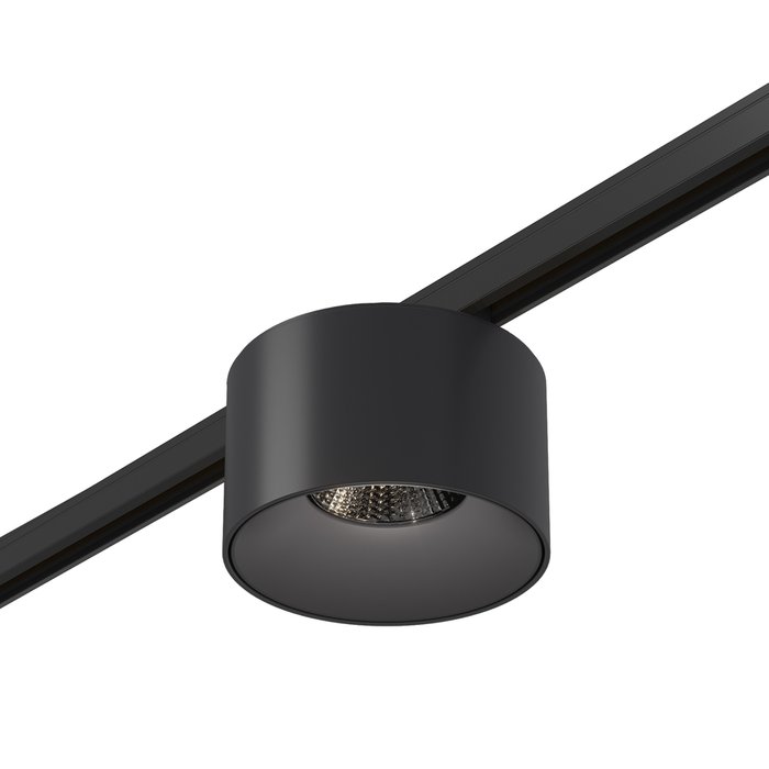 Магнитный трековый светильник Черный LED 1*5W 4000K 350Lm Ra&gt;90 36° IP20 D60xH37 24V SUPER5