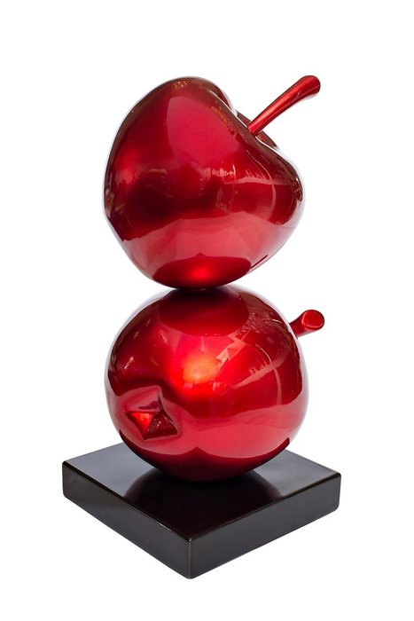 Декоративная статуэтка из полирезины "Красные яблочки"