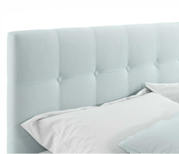 Кровать с ортопедическим основанием Selesta 120х200 мятного цвета - лучшие Кровати для спальни в INMYROOM