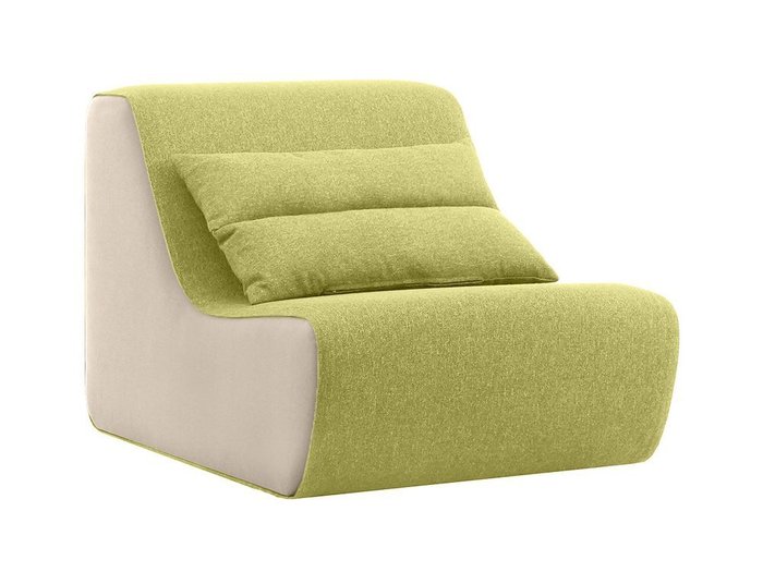 Кресло Neya зелено-бежевого цвета