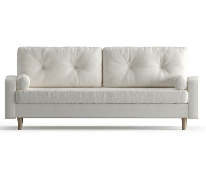 Диван-кровать из велюра Basel белого цвета - купить Прямые диваны по цене 39490.0