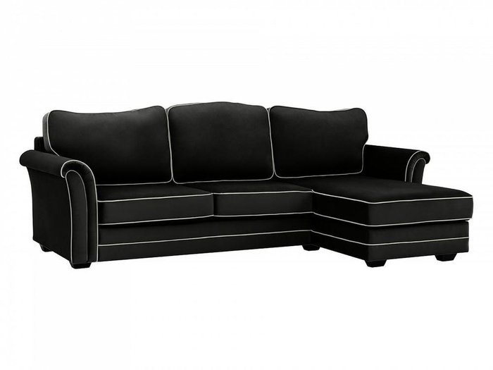Угловой диван-кровать Sydney черного цвета - купить Угловые диваны по цене 173880.0