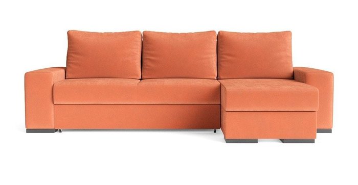 Угловой диван-кровать Матиас оранжевого цвета