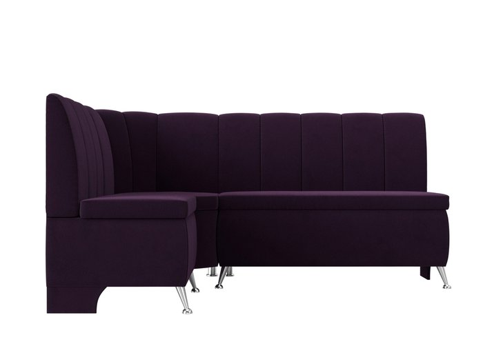Кухонный угловой диван Кантри фиолетового цвета левый угол - купить Угловые диваны по цене 37999.0