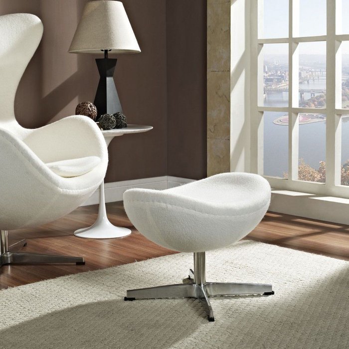 Кресло Egg вишневое ткань - лучшие Интерьерные кресла в INMYROOM