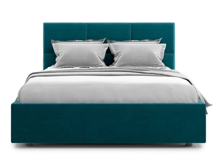 Кровать Bolsena 140х200 сине-зеленого цвета с подъемным механизмом  - купить Кровати для спальни по цене 39900.0
