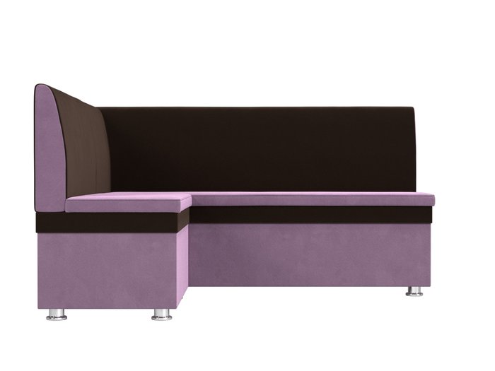 Угловой диван Уют коричнево-сиреневого цвета левый угол - купить Угловые диваны по цене 26999.0