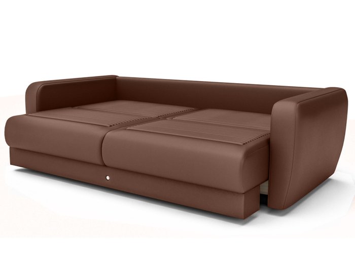 Прямой диван-кровать темно-коричневого цвета - купить Прямые диваны по цене 284000.0