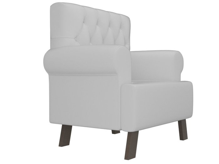 Кресло Хилтон белого цвета (экокожа) - лучшие Интерьерные кресла в INMYROOM