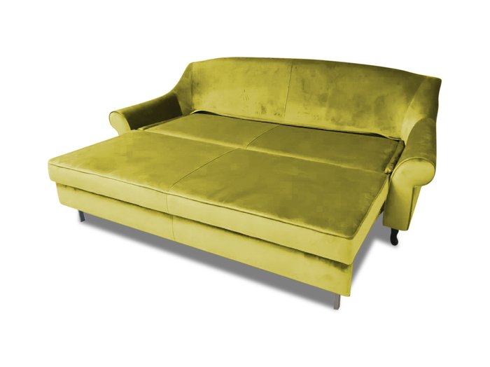 Диван-кровать Пекин желтого цвета - купить Прямые диваны по цене 89100.0