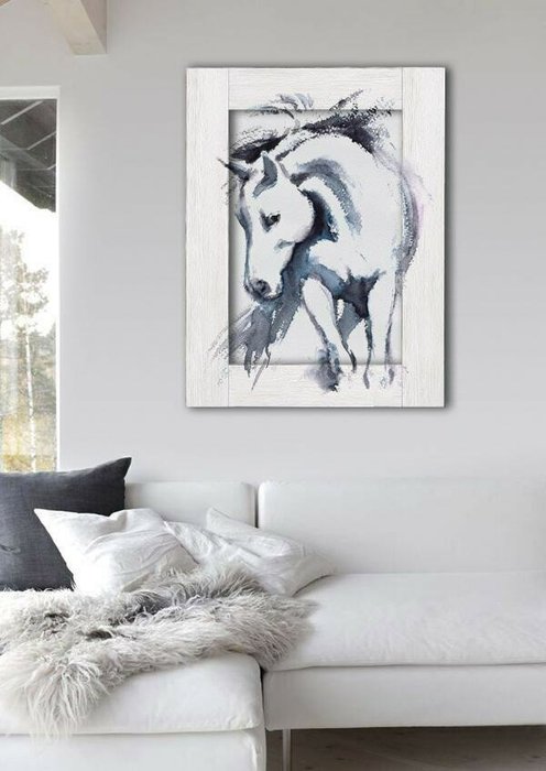 Картина с арт рамой Лошадь 60х80 см - купить Картины по цене 14390.0