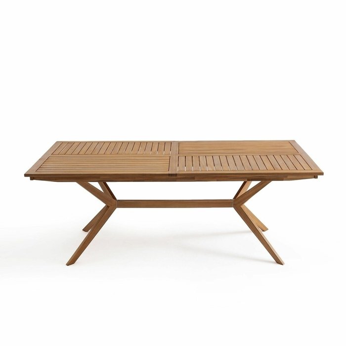 Столик прямоугольный для сада из акации Jakta бежевого цвета - купить Садовые столы по цене 43851.0