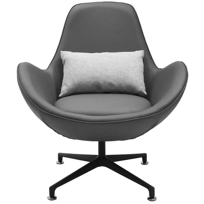 Кресло офисное поворотное Oscar серого цвета - купить Офисные кресла по цене 60600.0