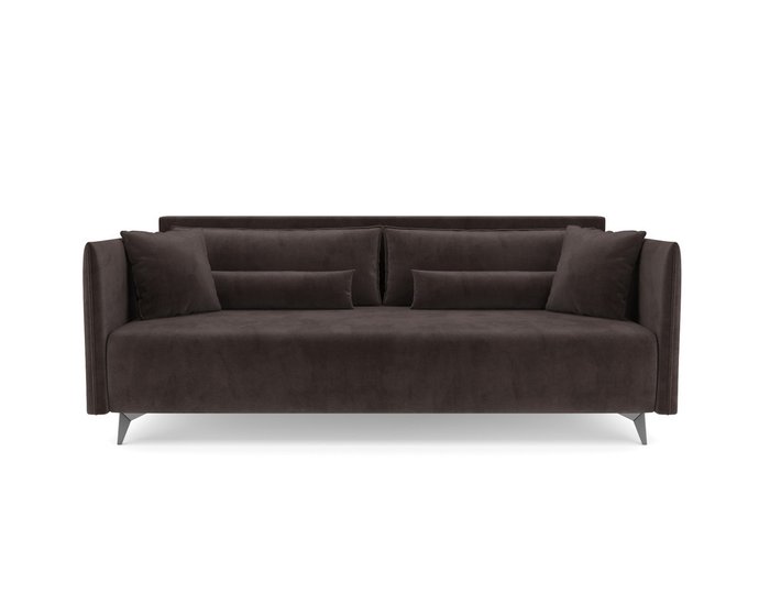 Прямой диван-кровать Майами коричневого цвета - купить Прямые диваны по цене 39590.0