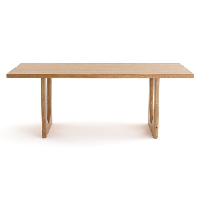 Стол обеденный из массива дуба Douve коричневого цвета - купить Обеденные столы по цене 86908.0