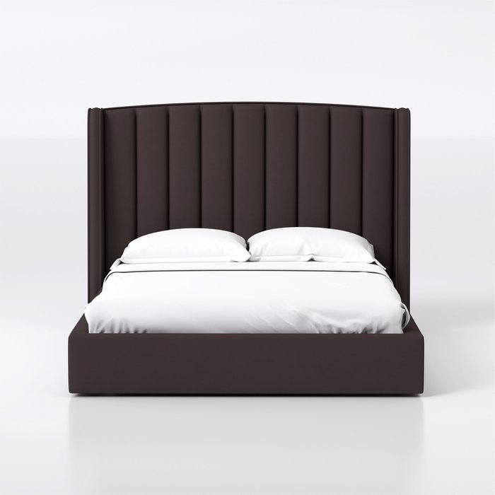 Кровать Lambro 180х200 темно-коричневого цвета с подъемным механизмом - купить Кровати для спальни по цене 63600.0 Кровать Lambro 180х200 темно-коричневого цвета с подъемным механизмом - купить Кровати для спальни по цене 63600.0
