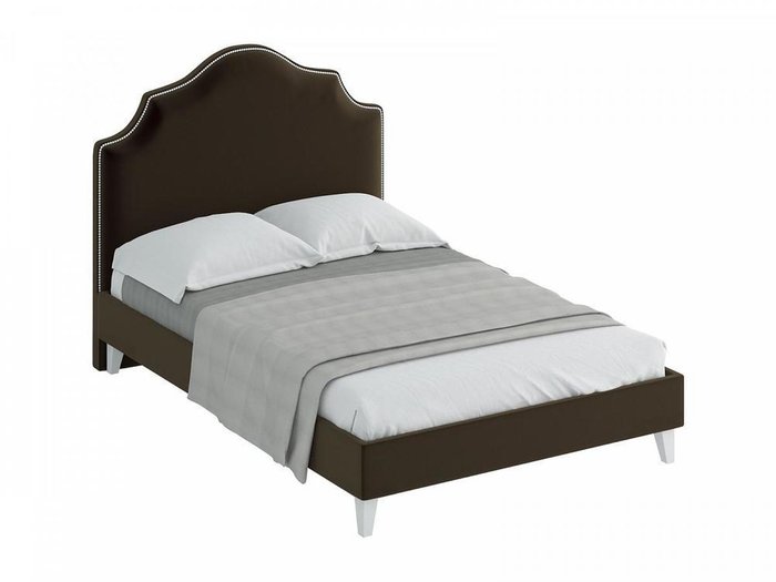 Кровать Queen Victoria темно-коричневого цвета 140x200