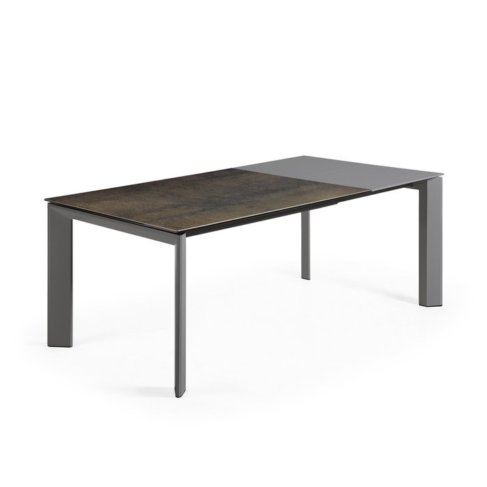 Раздвижной обеденный стол Atta M темно-коричневого цвета - лучшие Обеденные столы в INMYROOM