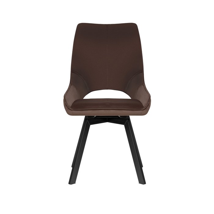 Стул вращающийся Галвес коричневого цвета - купить Обеденные стулья по цене 9710.0