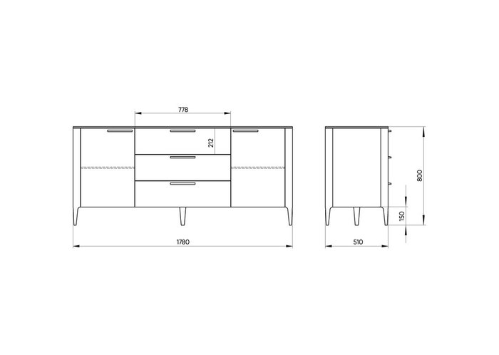Комод Type белого цвета - лучшие Комоды в INMYROOM