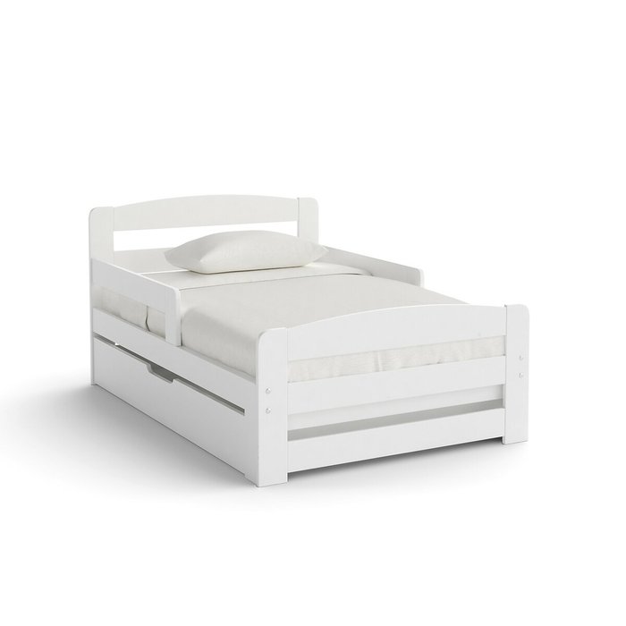 Кровать Toudou 90x200 белого цвета раздвижная - лучшие Одноярусные кроватки в INMYROOM