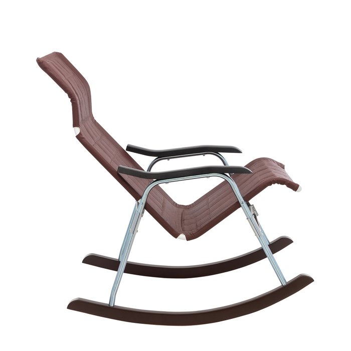 Кресло-качалка складная Белтех коричневого цвета - лучшие Интерьерные кресла в INMYROOM