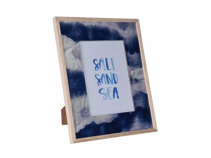 Фоторамка Salt Sand Sea 13х18 синего цвета Фоторамка Salt Sand Sea 13х18 синего цвета