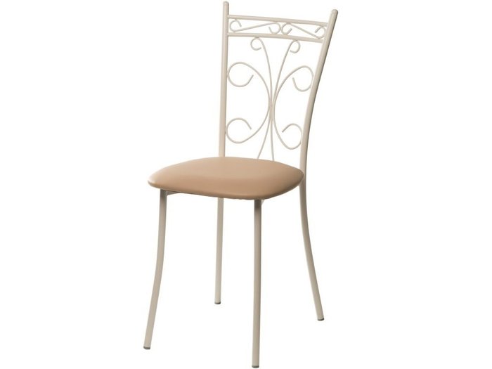 Стул Неаполь бело-бежевого цвета - купить Обеденные стулья по цене 5660.0