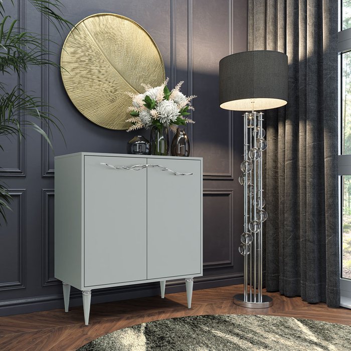 Комод Арт Колор matte Классик Сильвер серого цвета - лучшие Комоды в INMYROOM