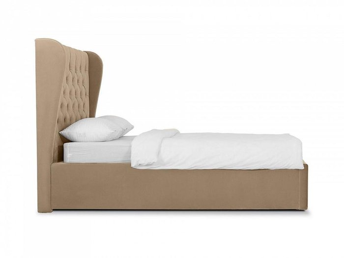 Кровать Jazz светло-коричневого цвета 160х200 с подъемным механизмом - лучшие Кровати для спальни в INMYROOM