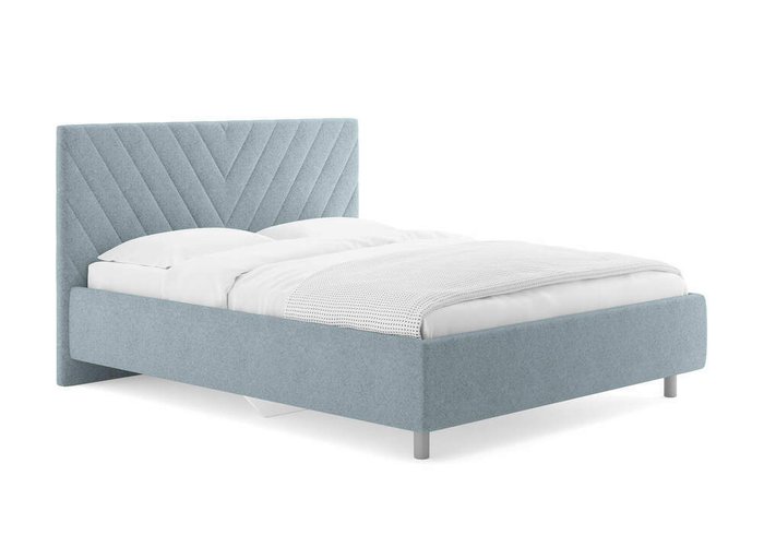 Кровать Vivien 160х200 голубого цвета без подъемного механзма Кровать Vivien 160х200 голубого цвета без подъемного механзма