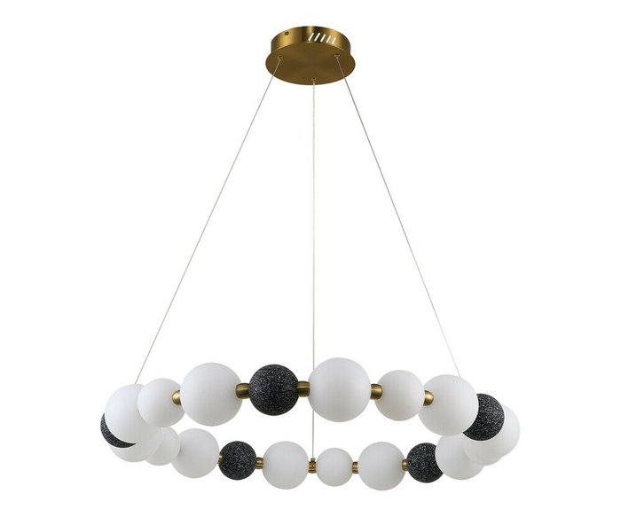 Подвес Мони черный d80 h130 Led 85W (4000K) (белые матовые плафоны + декоративные плафоны в цвете графит) Подвес Мони черный d80 h130 Led 85W (4000K) (белые матовые плафоны + декоративные плафоны в цвете графит)