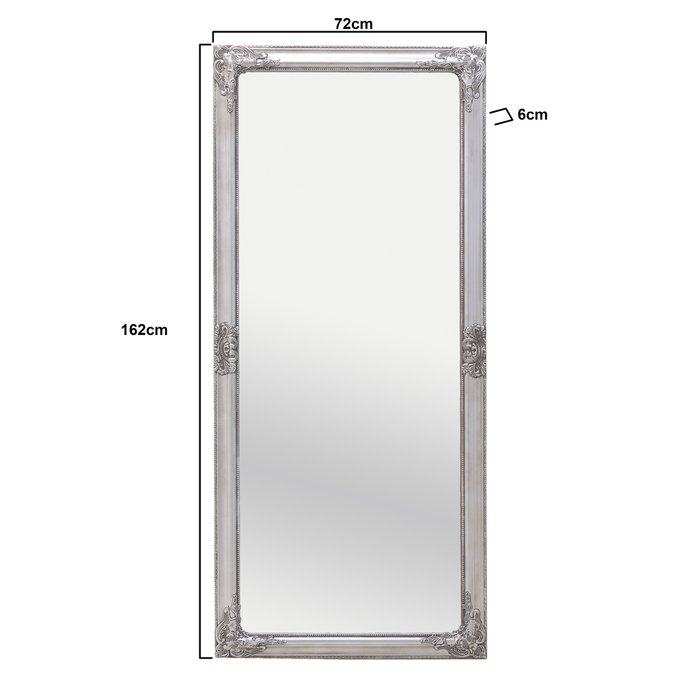 Настенное зеркало 72х162 серебряного цвета - купить Настенные зеркала по цене 26580.0