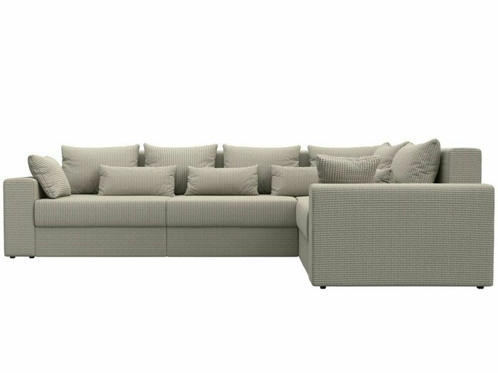 Угловой диван-кровать Майами Long серо-бежевого цвета правый угол - купить Угловые диваны по цене 85999.0