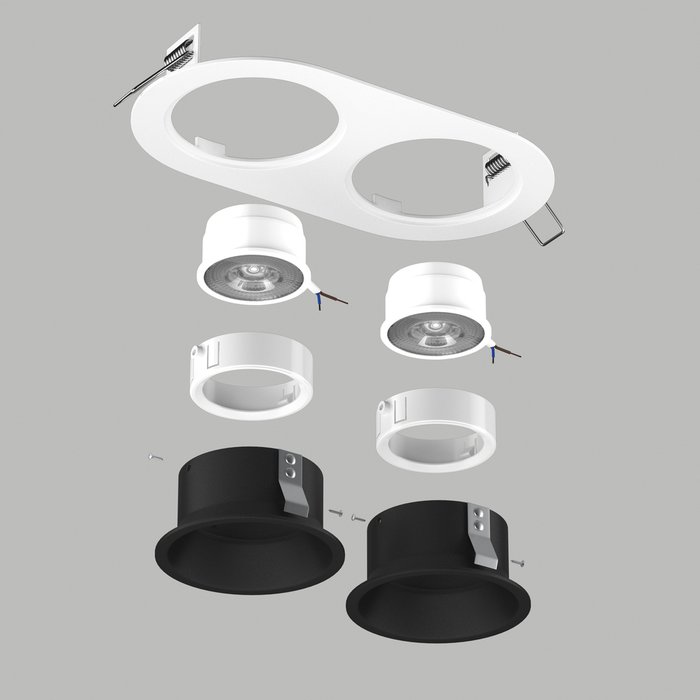 Светильник DOMINO ROUND под LED модуль/лампу МR16 (214656+214607+214607+214006+214006) - купить Встраиваемые споты по цене 2595.0 Светильник DOMINO ROUND под LED модуль/лампу МR16 (214656+214607+214607+214006+214006) - купить Встраиваемые споты по цене 2595.0