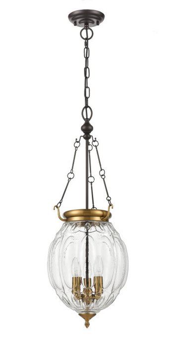 Подвесной светильник Helen из металла и стекла  - купить Подвесные светильники по цене 28175.0