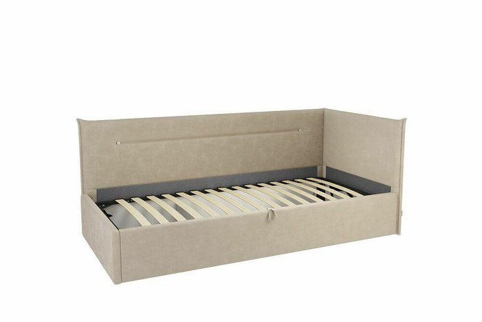 Кровать Альба 90х200 цвета капучино с подъемным механизмом - купить Кровати для спальни по цене 27090.0