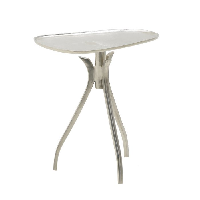 Кофейный стол серебряного цвета