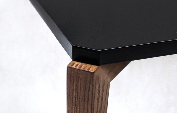 Стол обеденный Rectangle черно-коричневого цвета - купить Обеденные столы по цене 29538.0