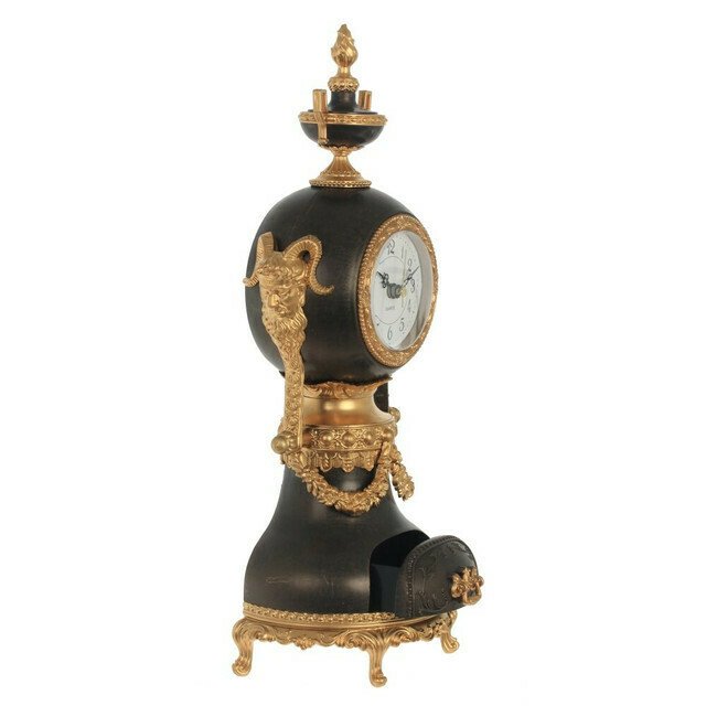 Часы настольные декоративные музыкальные с шкатулкой золотого цвета - купить Часы по цене 4750.0