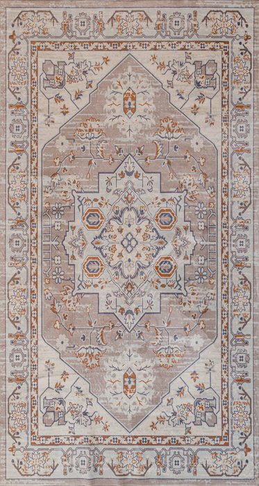 Ковер Silk myral 80x150 бежево-серого цвета