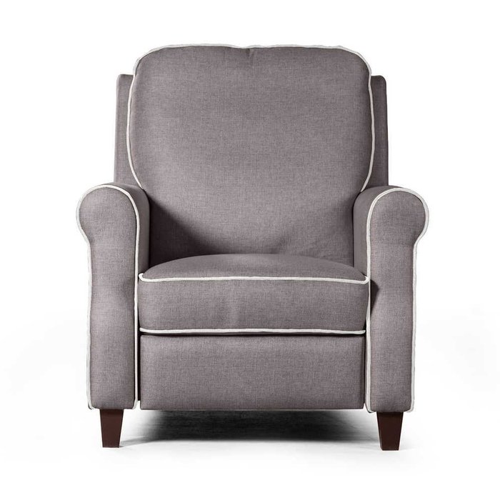Кресло-реклайнер Тренто серого цвета - лучшие Интерьерные кресла в INMYROOM
