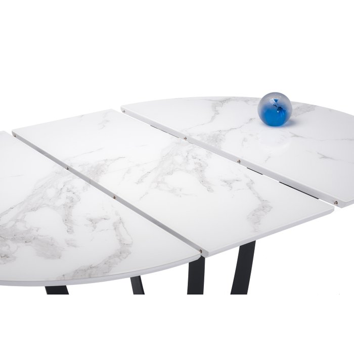 Обеденный раздвижной стол Венера со столешницей бело-серого цвета - купить Обеденные столы по цене 50190.0