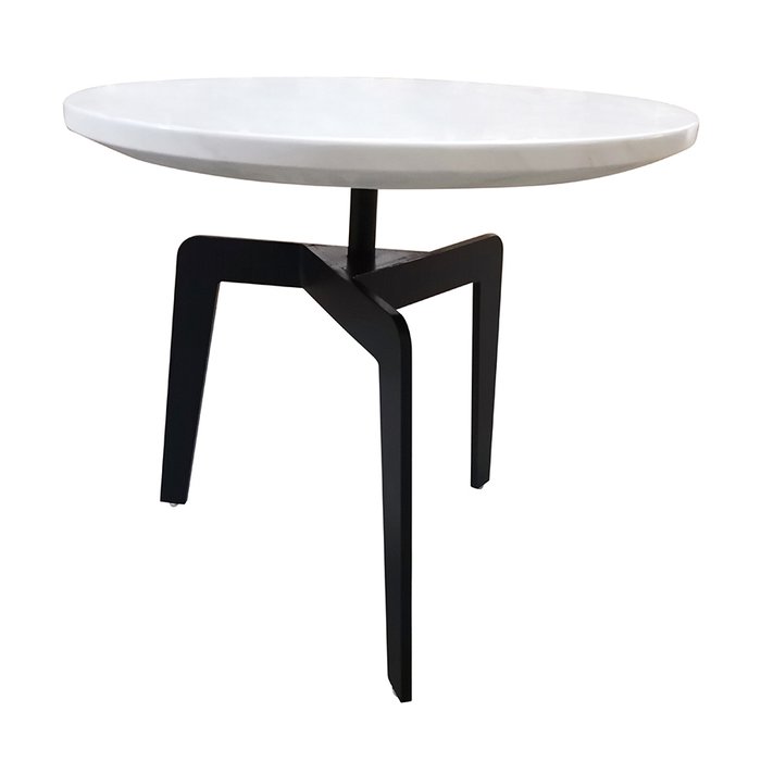 Столик чайный Nilsen белого цвета под мрамор - купить Кофейные столики по цене 25900.0
