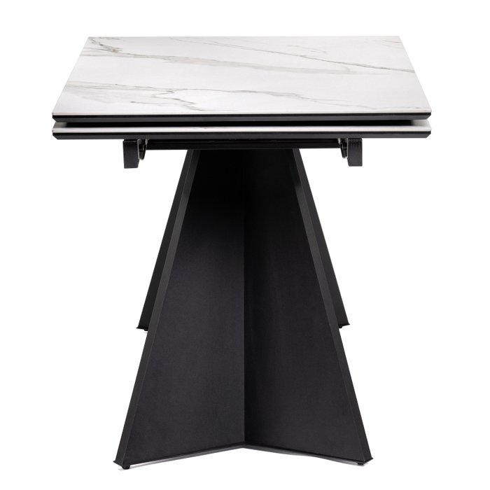 Стол обеденный раскладной Ливи белого цвета - лучшие Обеденные столы в INMYROOM