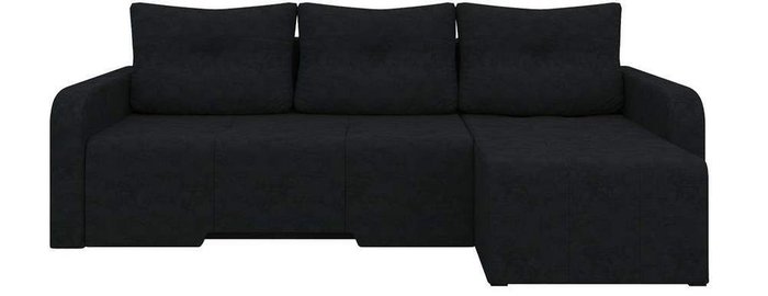 Угловой диван-кровать Манхеттен черного цвета - купить Угловые диваны по цене 27790.0
