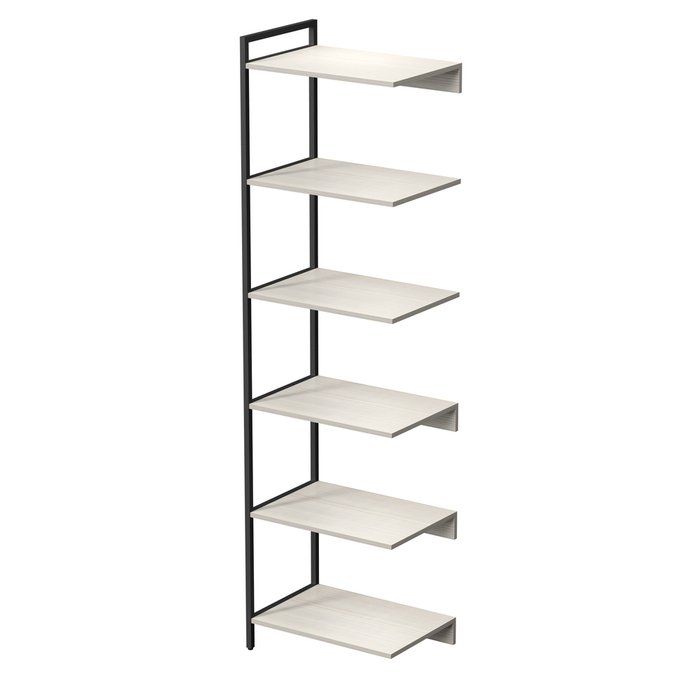 Стеллаж промежуточный 10СПВ.6.600 высокий 6 полок светло-бежевого цвета