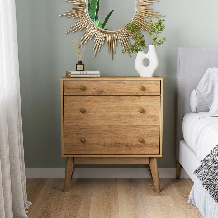 Комод Wood бежевого цвета - купить Комоды по цене 25300.0