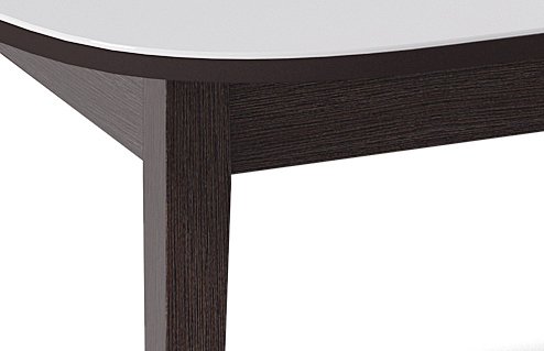 Обеденный стол 1300М бело-коричневого цвета - купить Обеденные столы по цене 28920.0